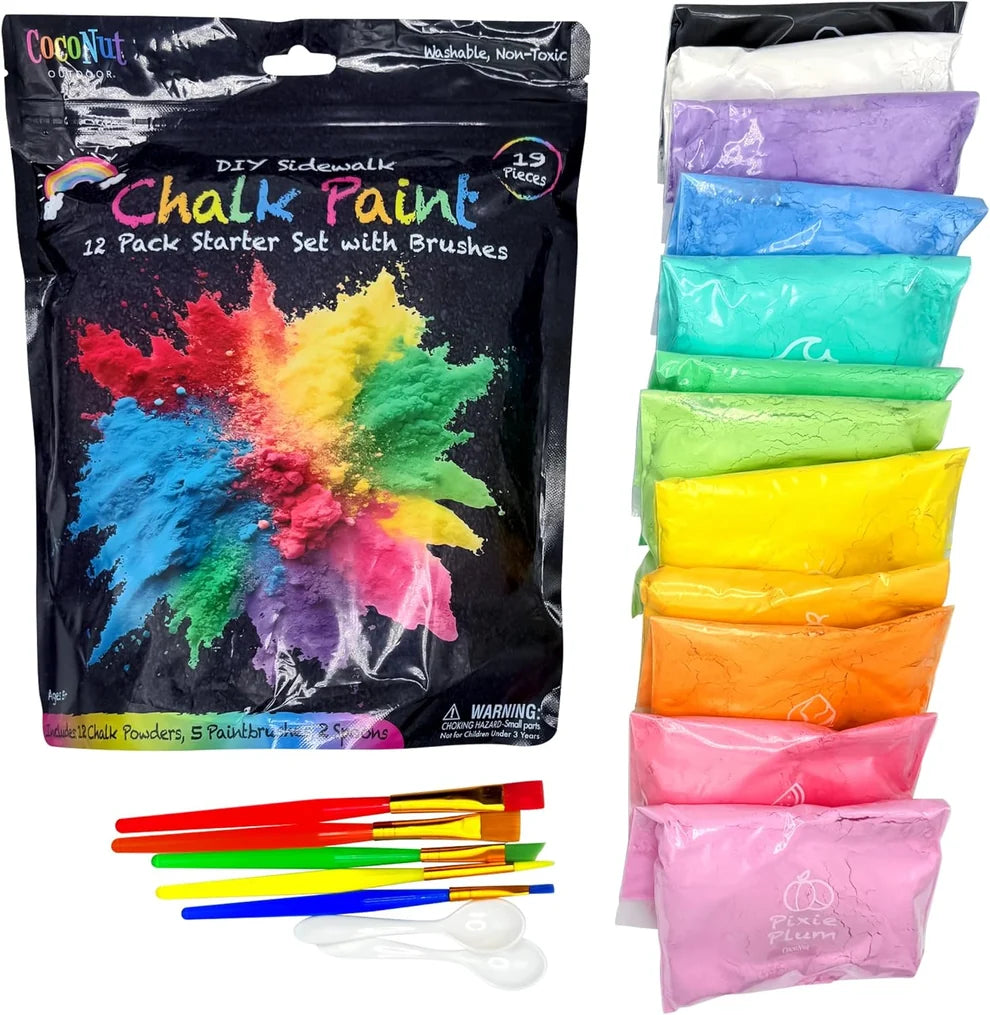 Diy Sidewalk Chalk Paint 12 Pack