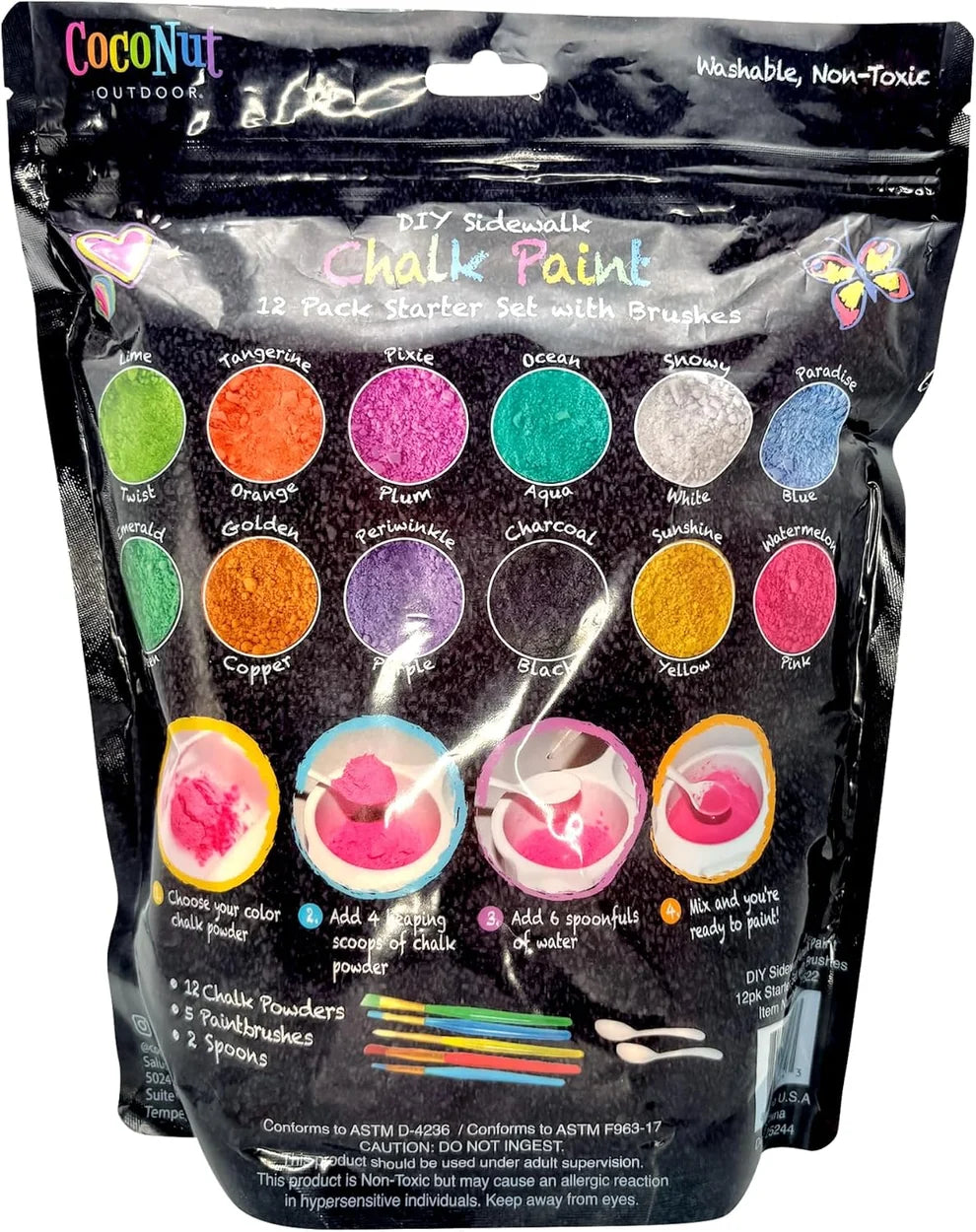 Diy Sidewalk Chalk Paint 12 Pack