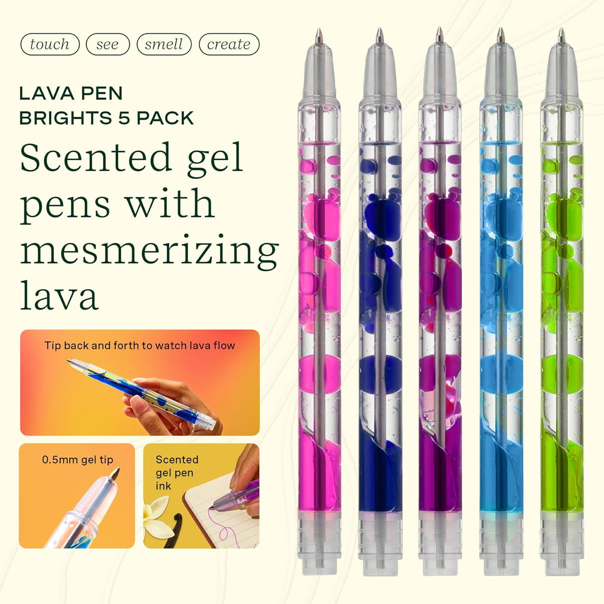 Lifelines Scented Lava Pens Brights 5 pack