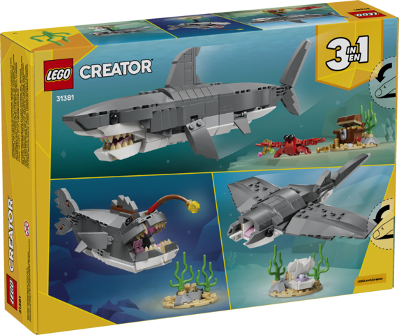 LEGO® Creator 3in1 Fierce Shark with a Treasure Chest
