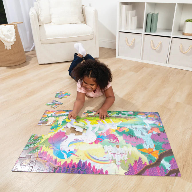 48 pc Glow-in-the-Dark Unicorn Floor Puzzle