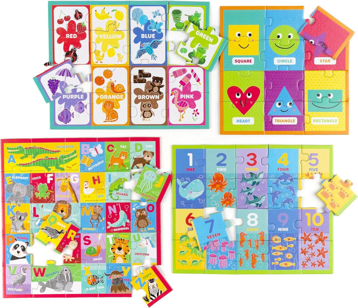4 In 1 Learning Puzzle Set
