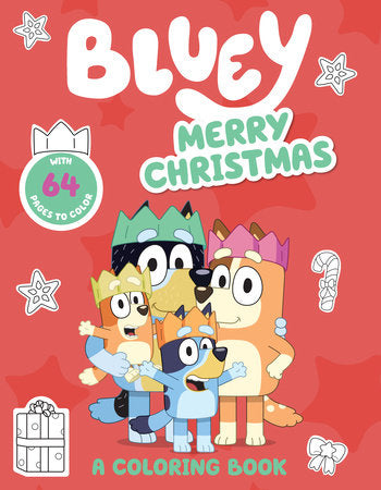 Bluey Merry Christmas Coloring Book
