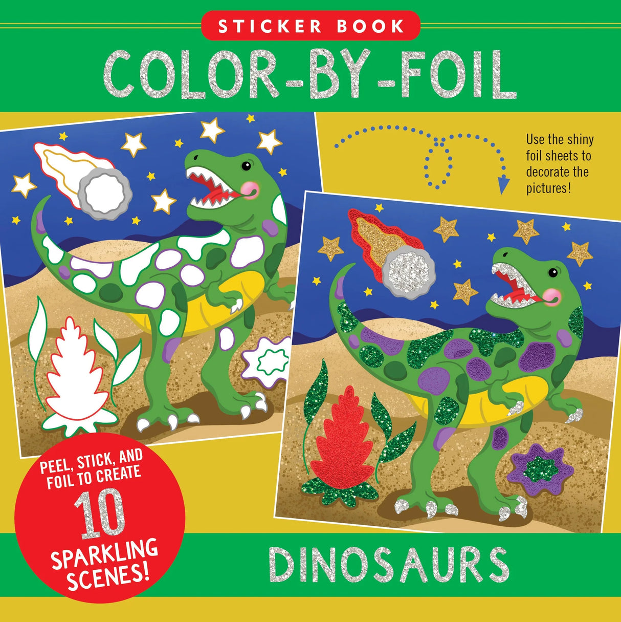Color-By-Foil Dinosaurs