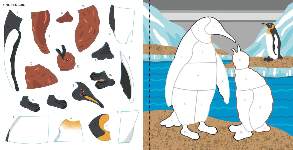 My First Color-By-Sticker At The Aquarium