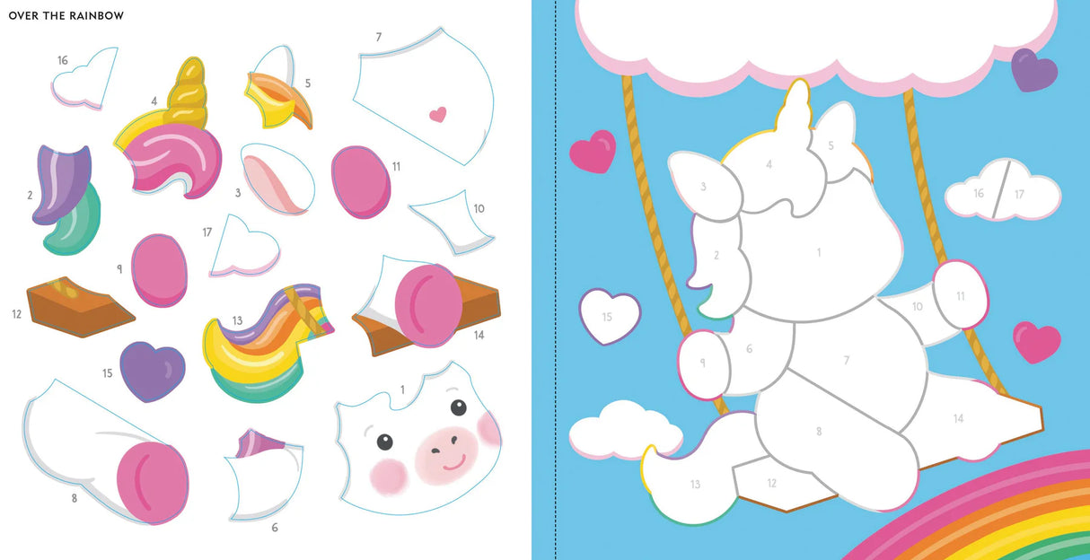 My First Color-By-Sticker Baby Unicorn Sparkles