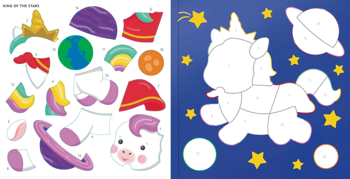 My First Color-By-Sticker Baby Unicorn Sparkles