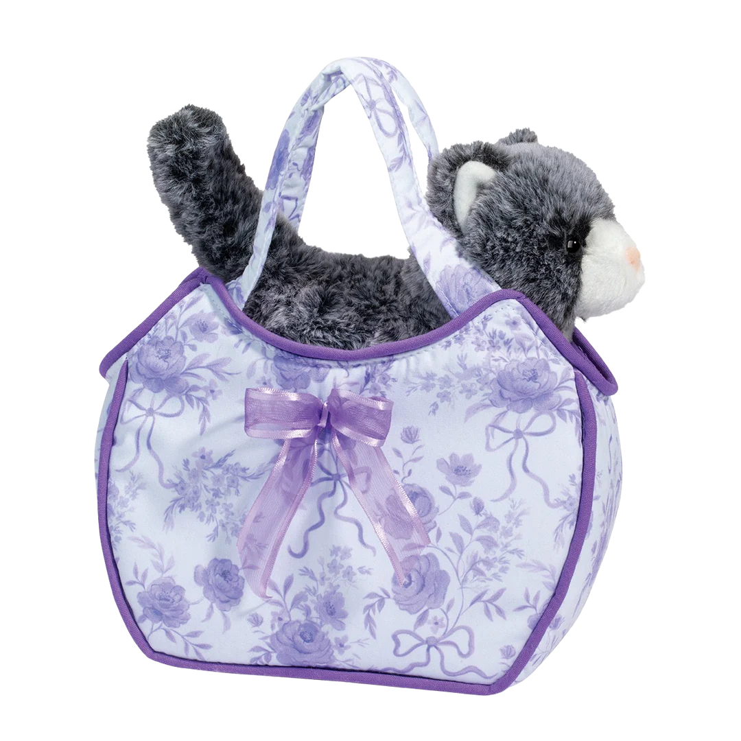 Fancy Flower Sassy Sak Gray Cat