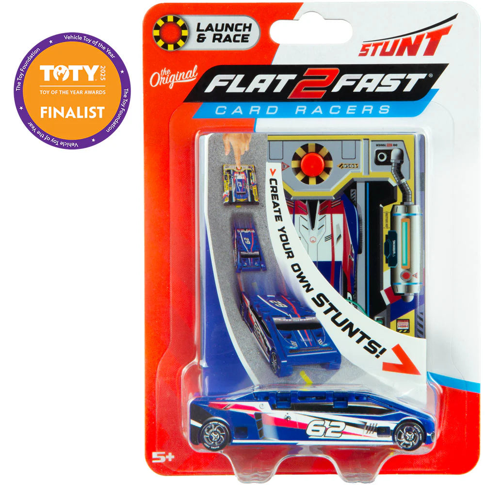 Blue Flat 2 Fast Card Racers
