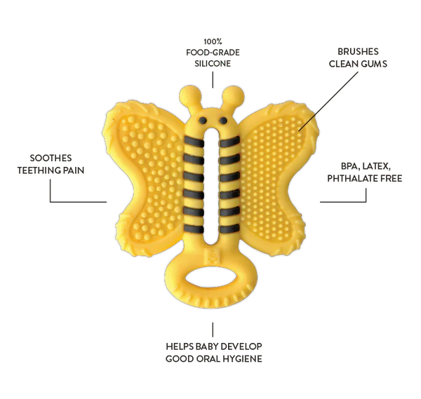 Bee Brush Toothbrush Teether