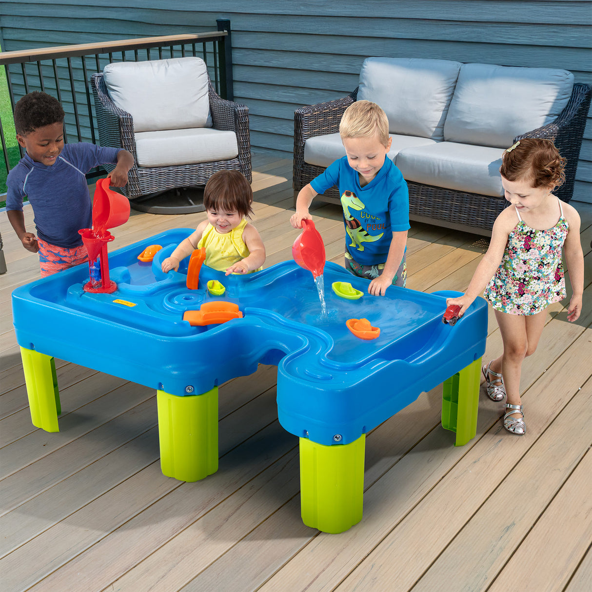 Big River And Roads Water Play Table