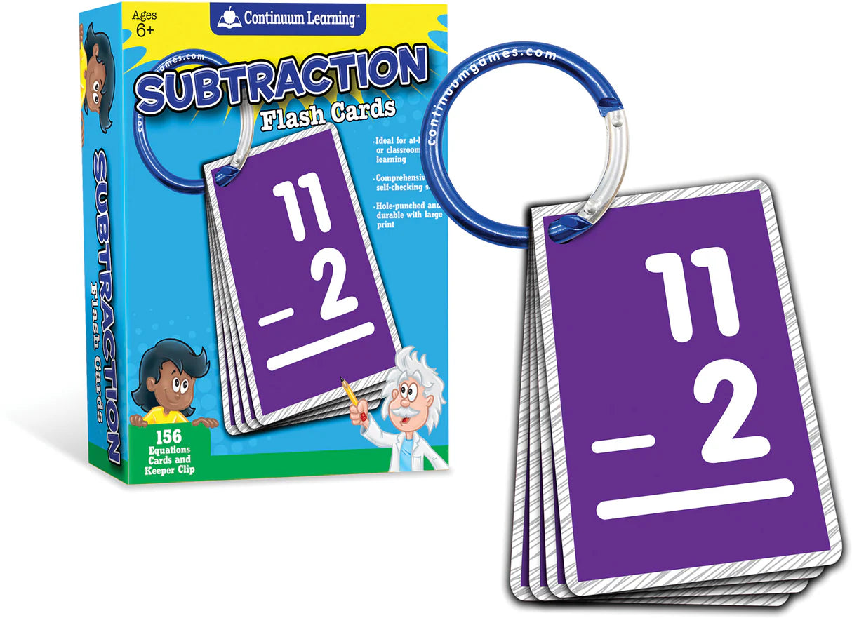 Subtraction Flash Cards