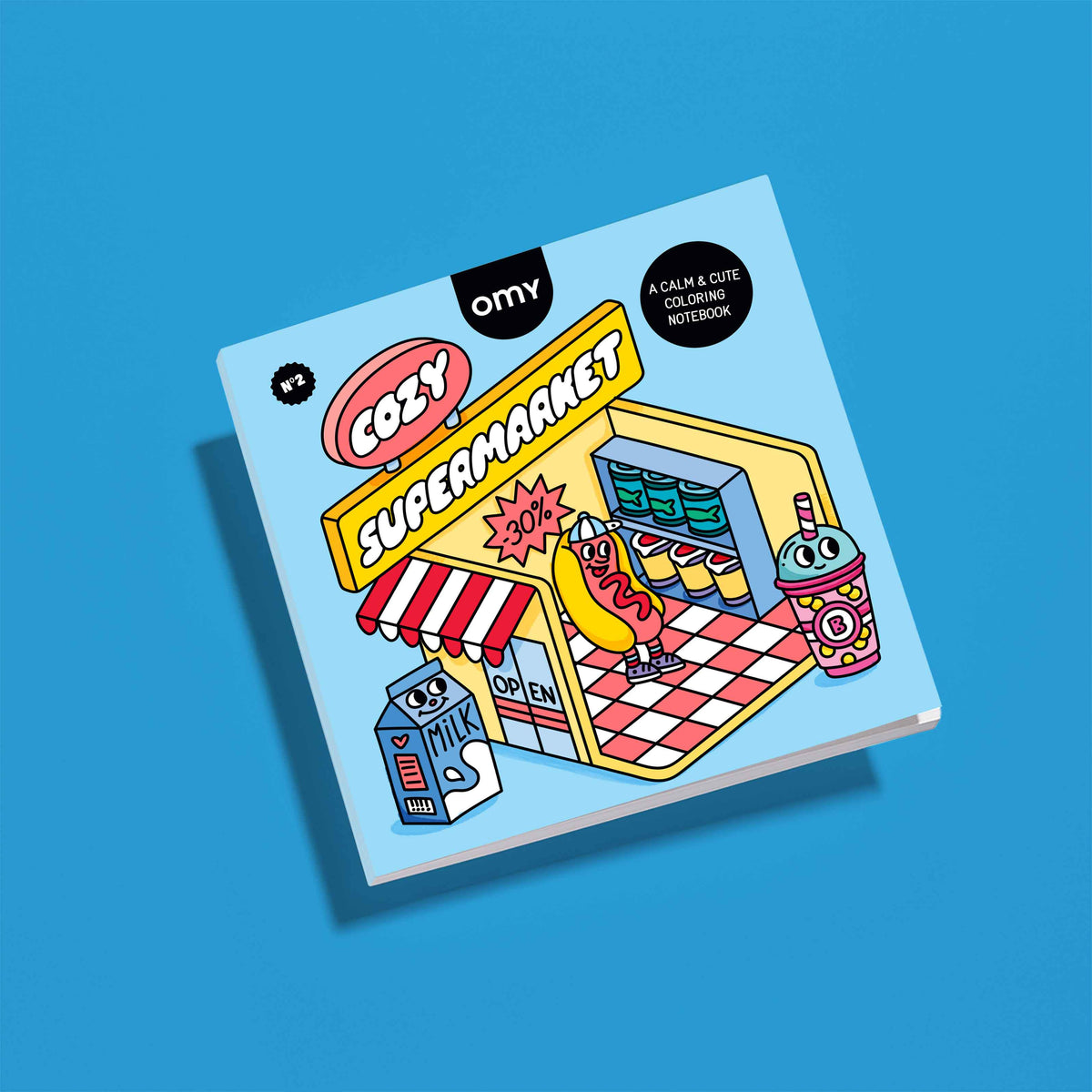 Cozy Supermarket Coloring Book