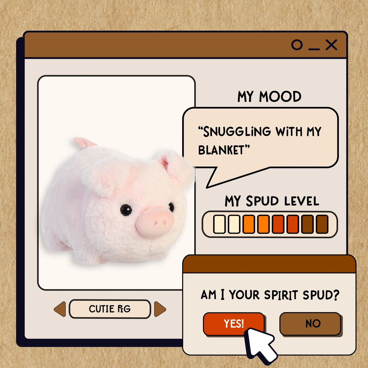 Cutie Pig 10" Spudsters