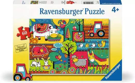 60 pc A Day At The Farm Puzzle