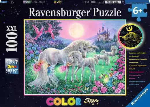100 pc Unicorns In The Moonlight Puzzle