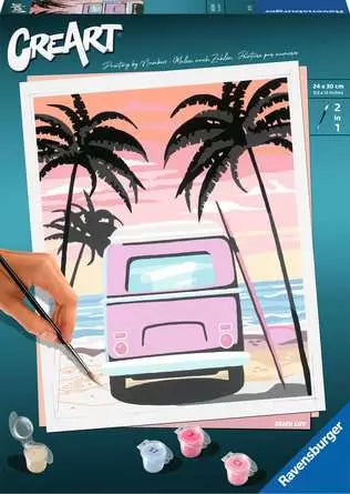 CreArt Painting by Numbers Beach Life
