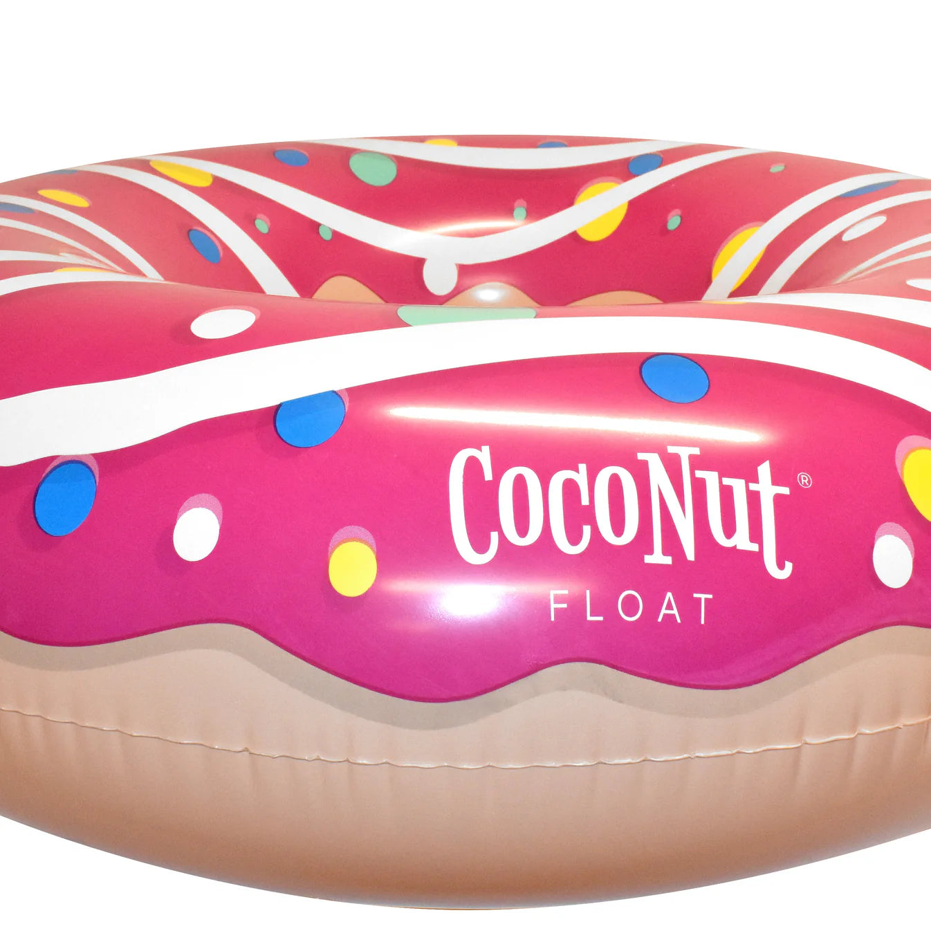 Sprinkled Glazed Donut Pool Float