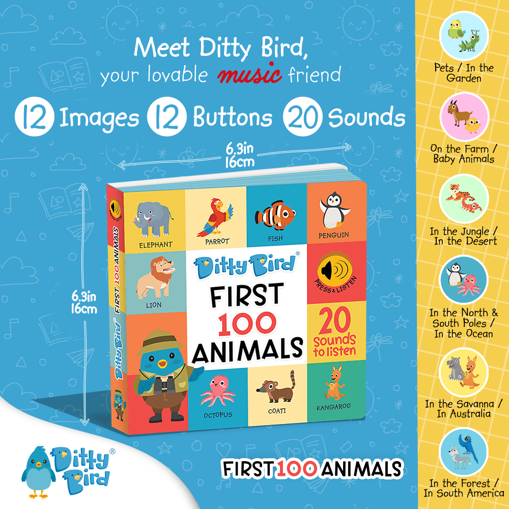 First 100 Animals Sound Book