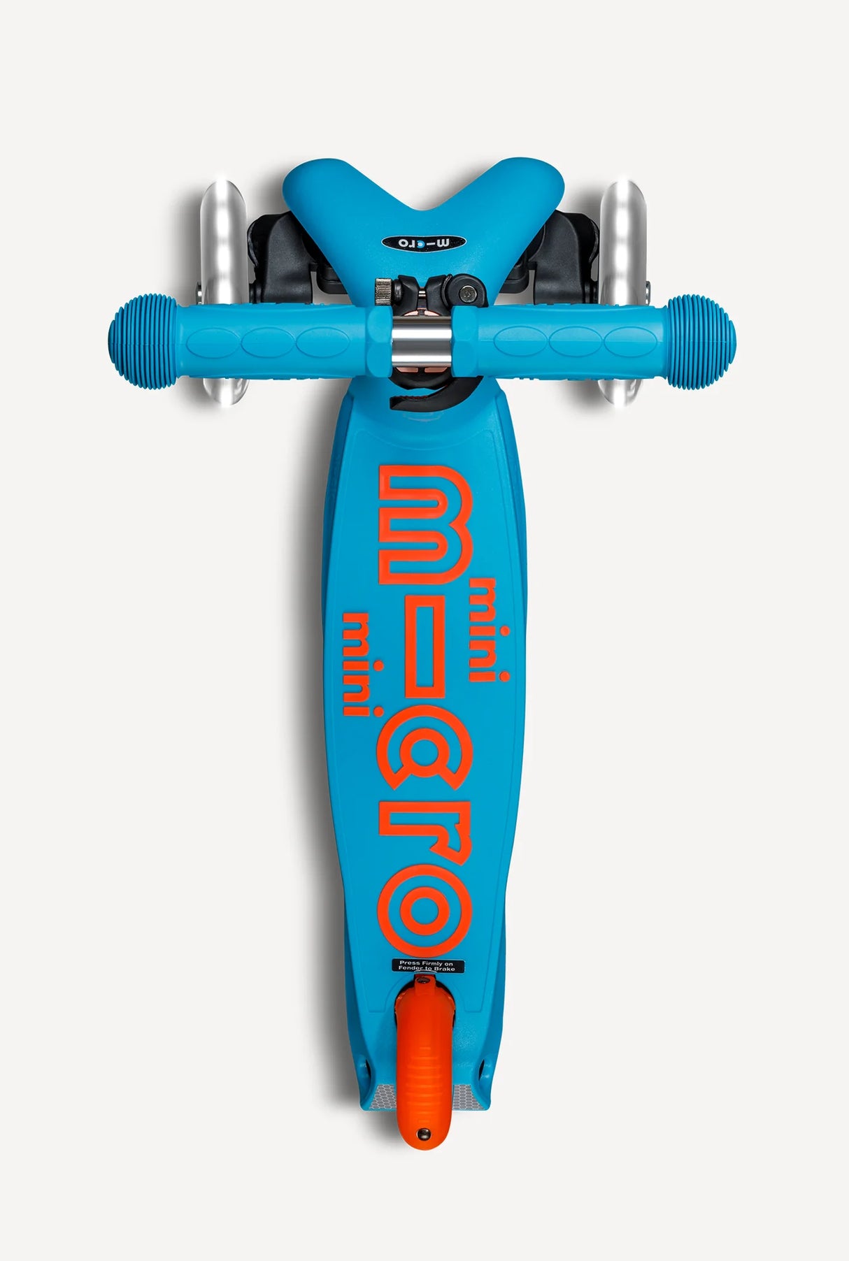 Mini Deluxe LED Foldable Sunset Orange/Aqua Scooter