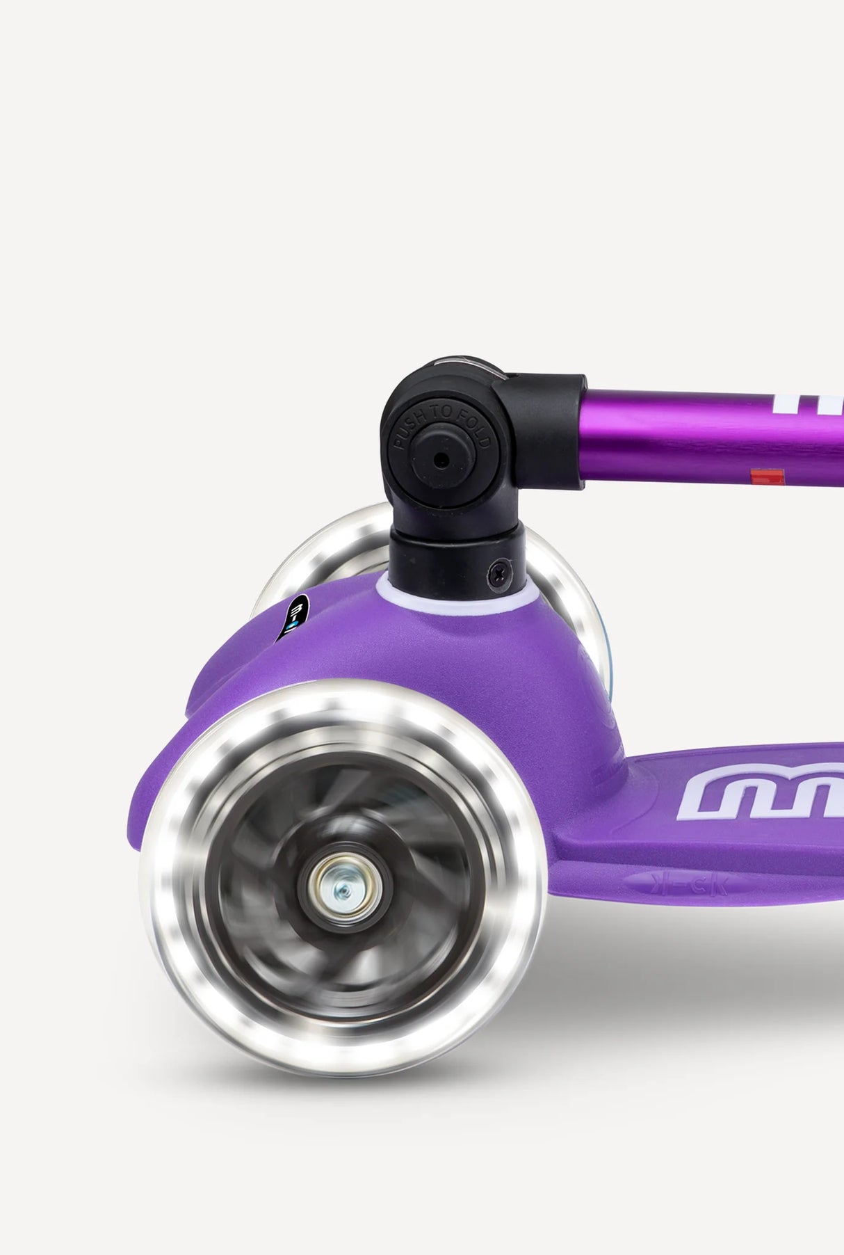 Mini Deluxe LED Foldable Purple Scooter