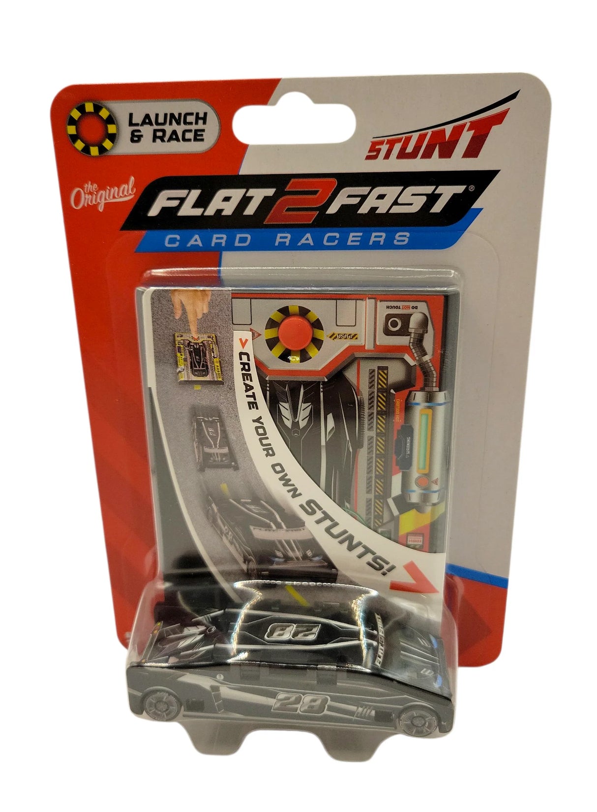 Black 28 Flat 2 Fast Card Racer
