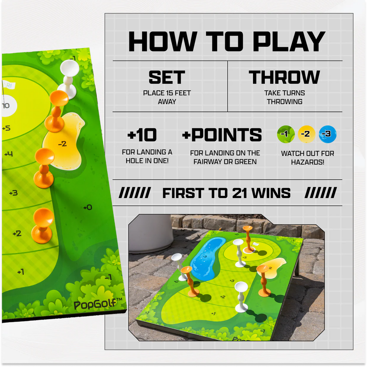 Popdarts PopGolf Board Set