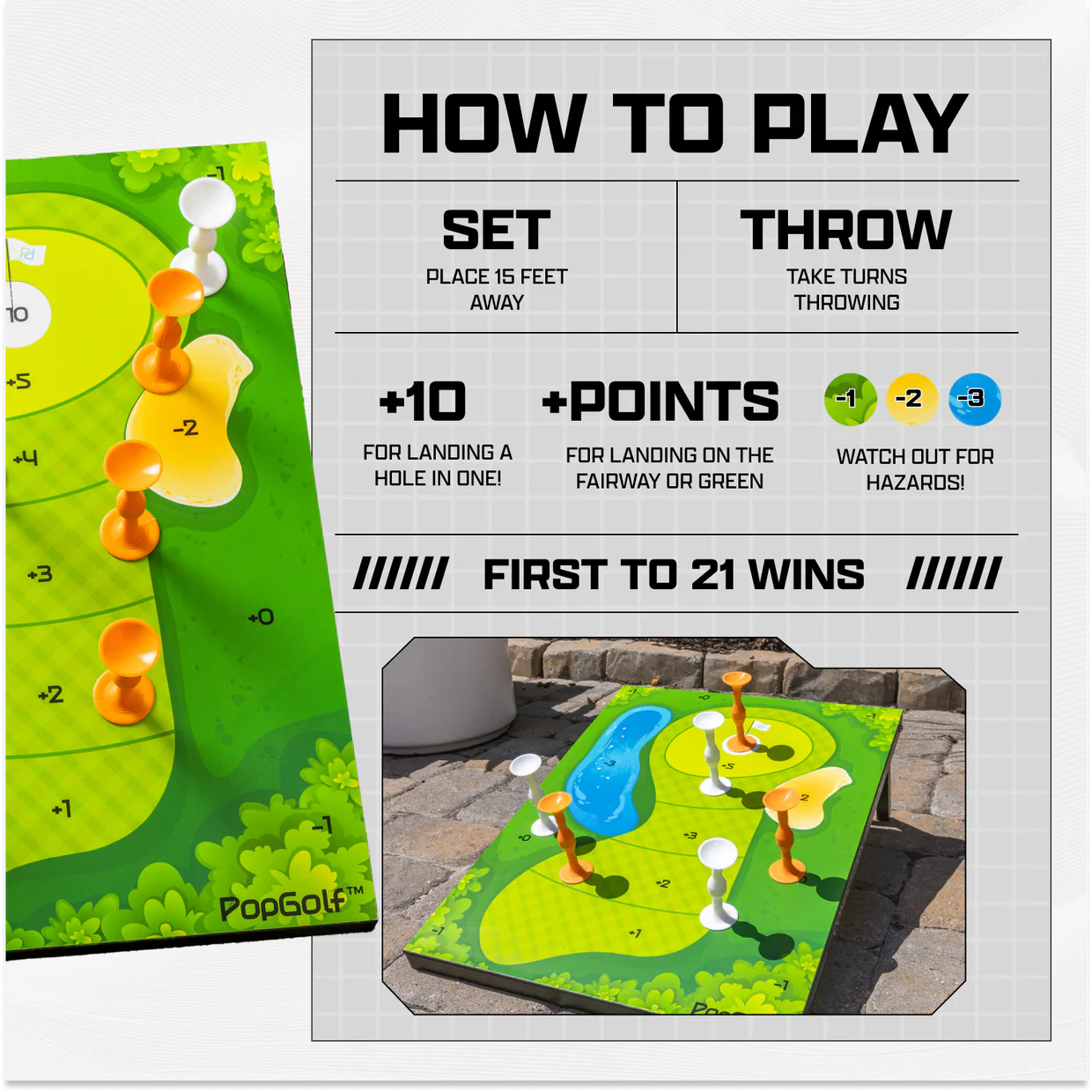 Popdarts PopGolf Board Set