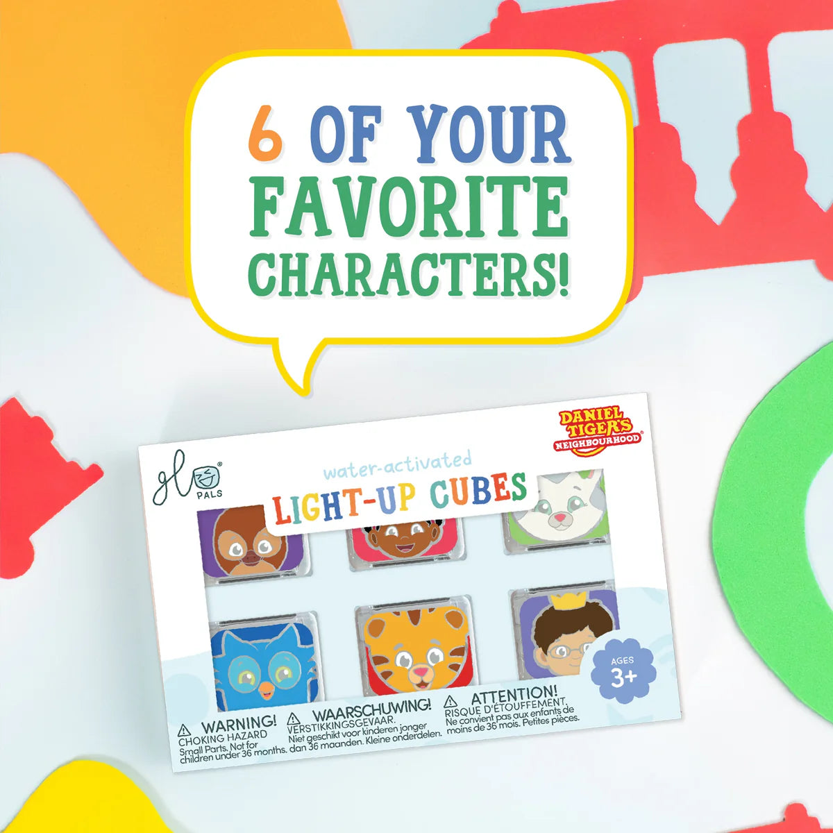 Daniel Tiger Light Up Cubes 6Pk