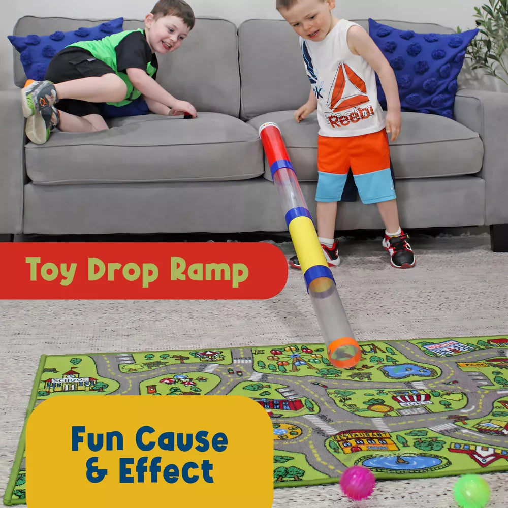 Toy Tunnel Raceway with Spikey Balls