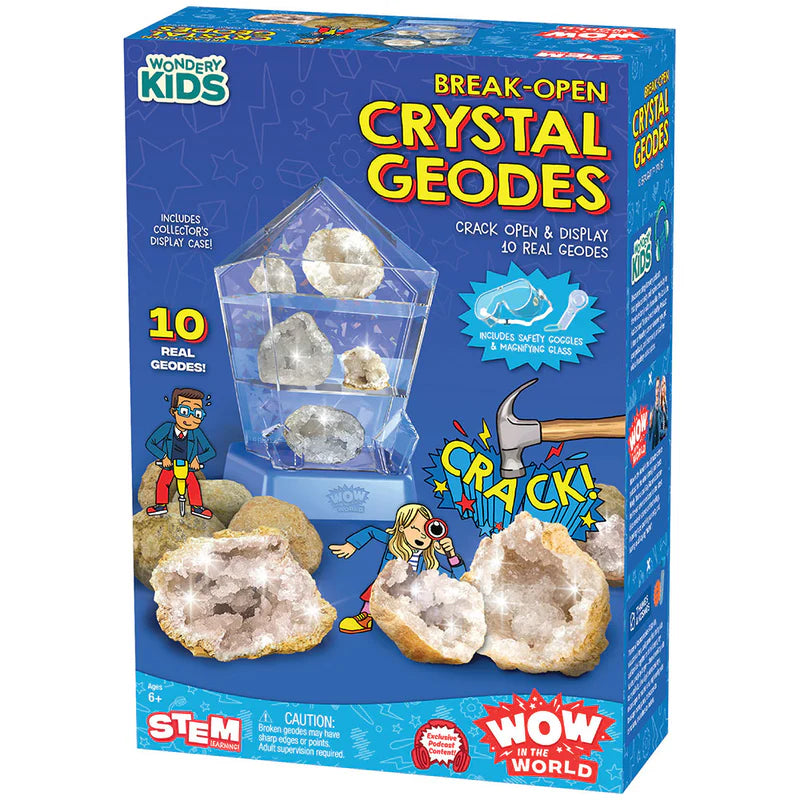 Wow in the World Break Open Crystal Geodes