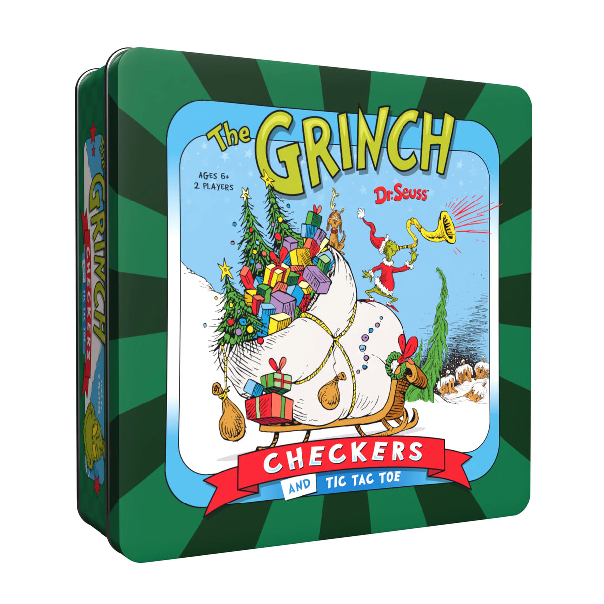 Grinch Checkers And Tic Tac Toe