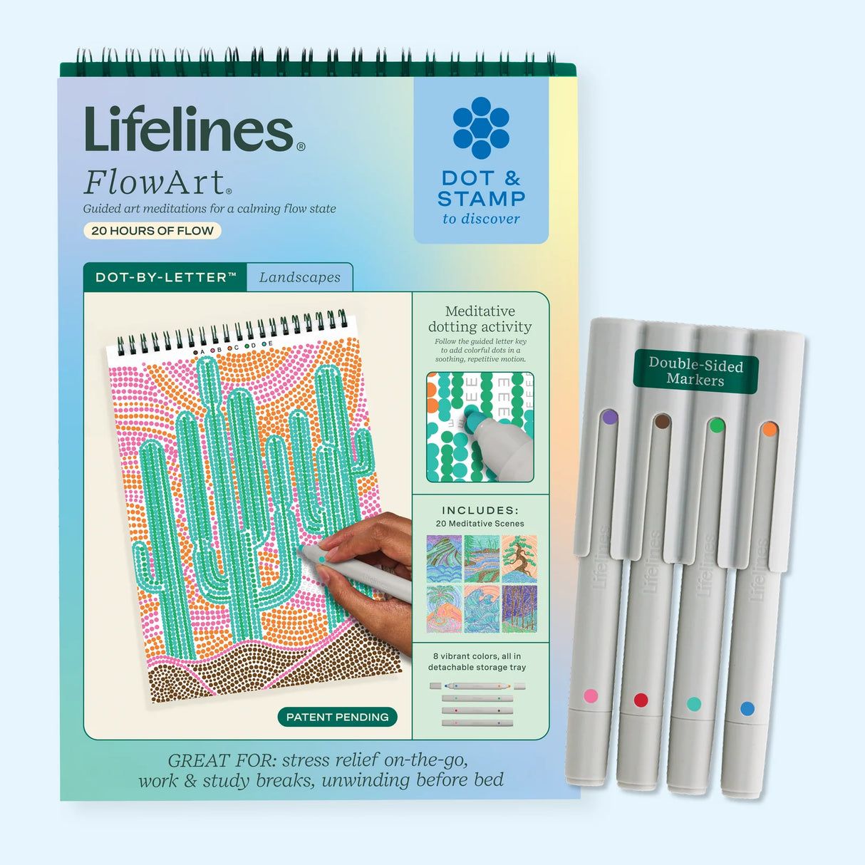 FlowArt Landscapes Dot By Letter