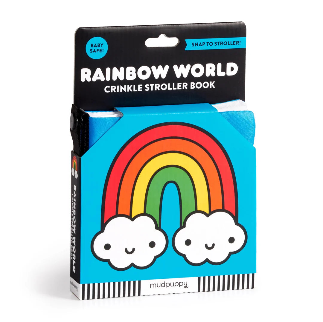 Rainbow World Crinkle Stroller Book