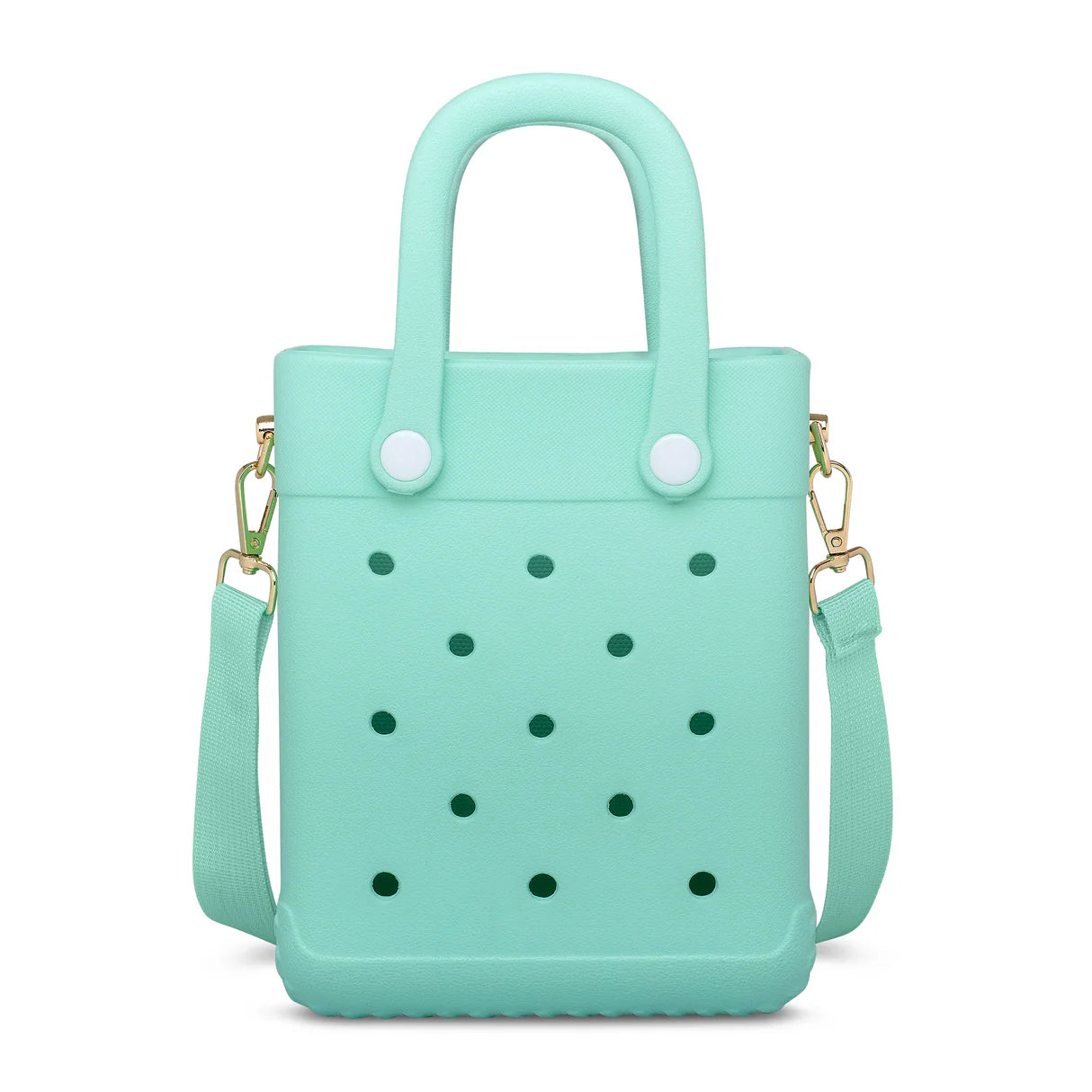 Mint Green Charm Tote Bag