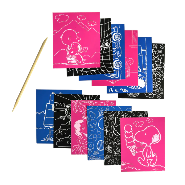 Peanuts Scratch Art