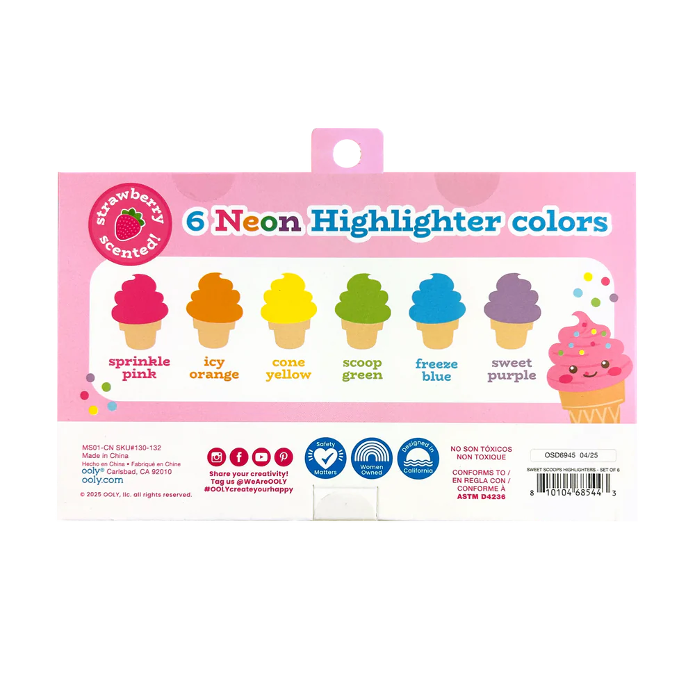 Sweet Scoops Neon Highlighters