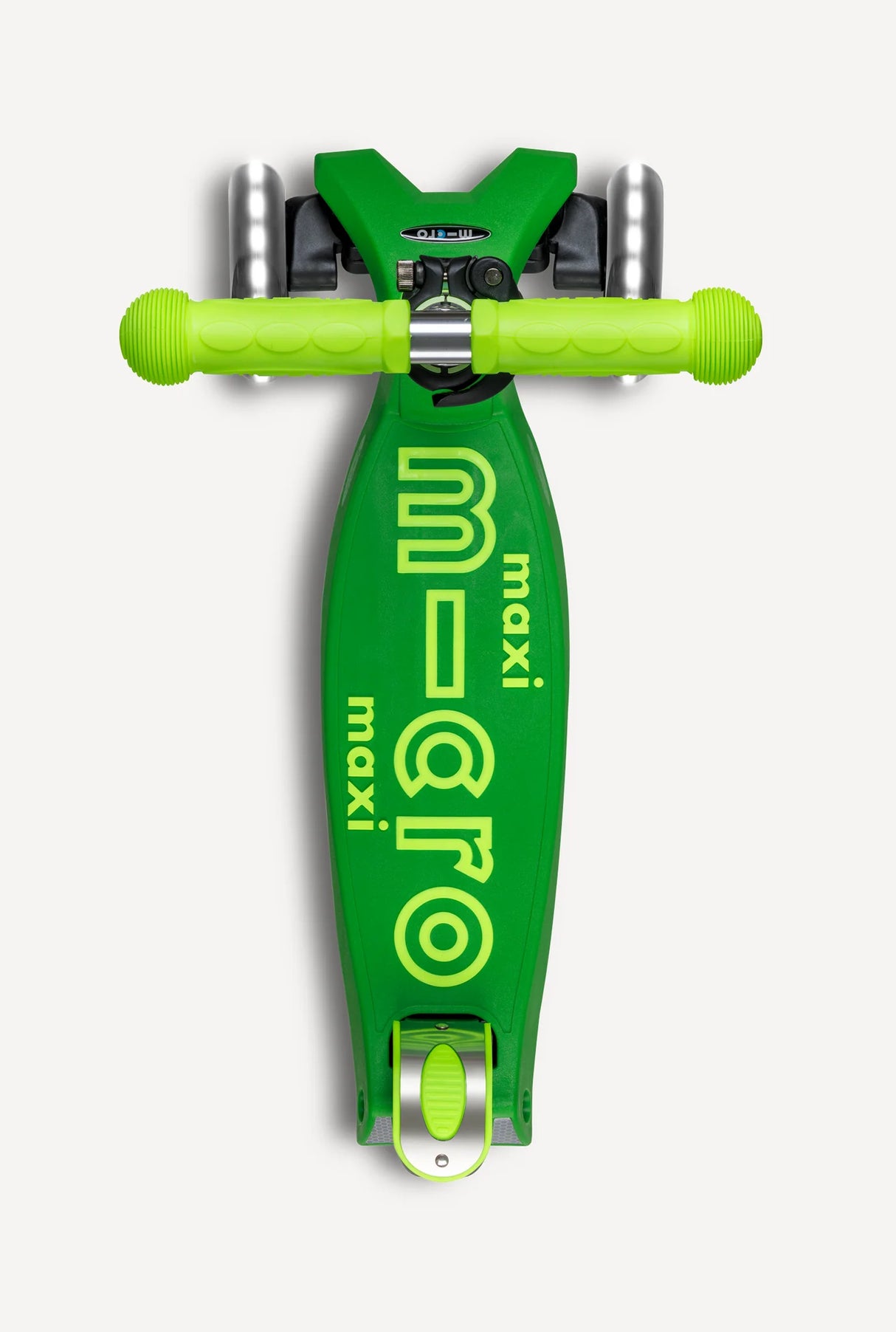 Maxi Deluxe LED Parrot Neon Green Foldable Scooter