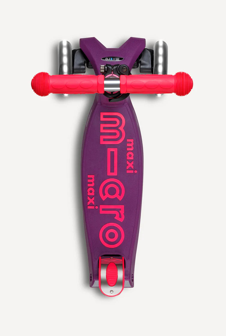Maxi Deluxe Ultra Pink Neon Foldable Scooter