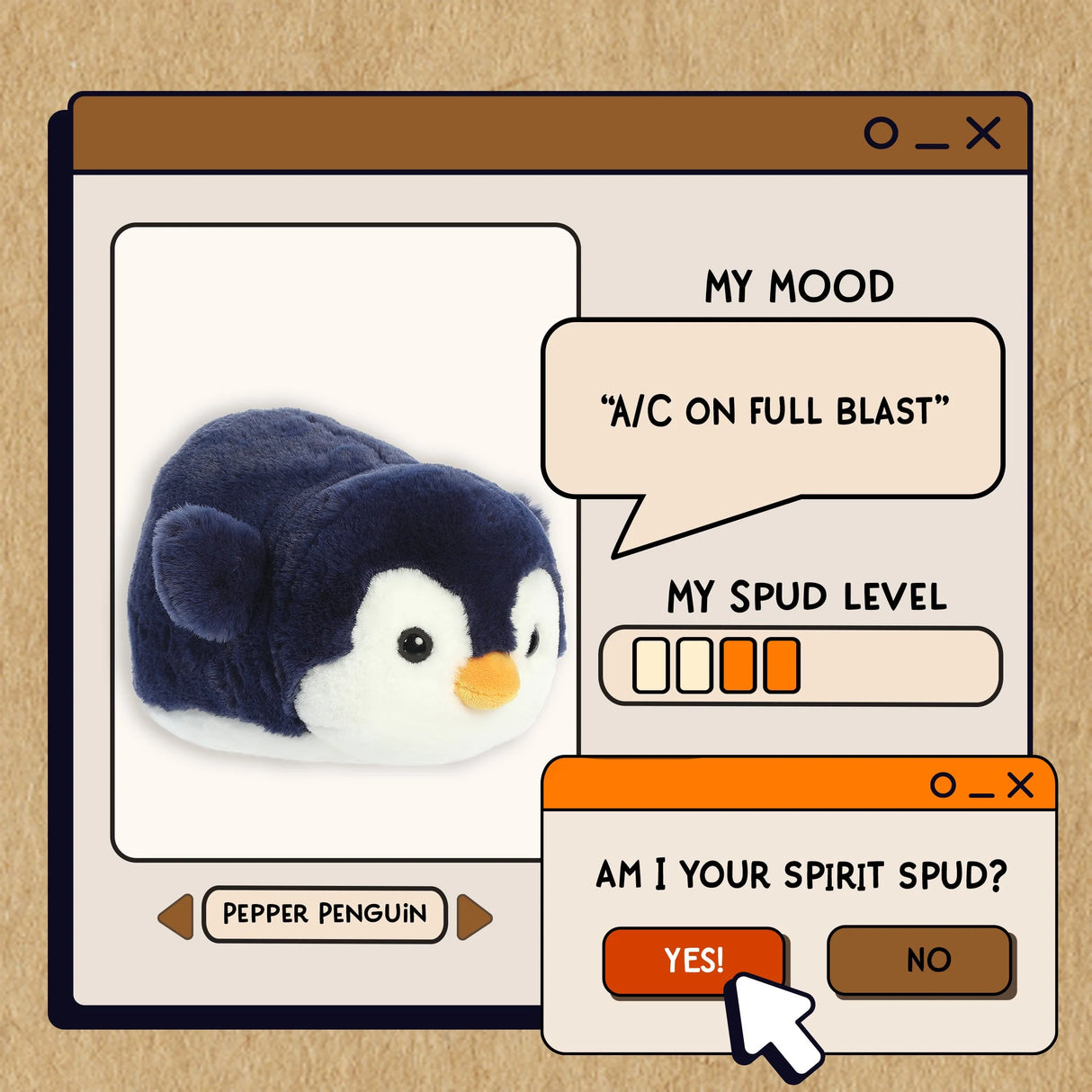 Pepper Penguin 11" Spudsters