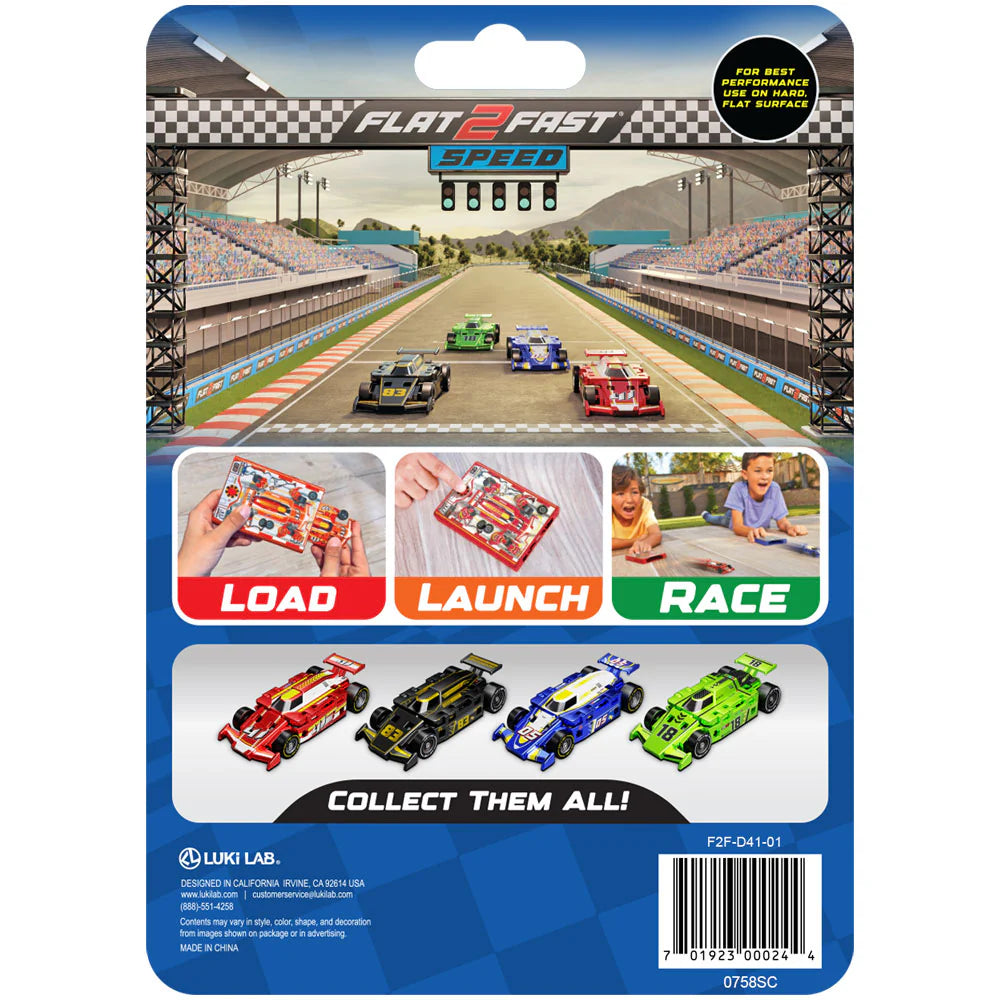 Flat 2 Fast Speed Car Racers (sold individually)