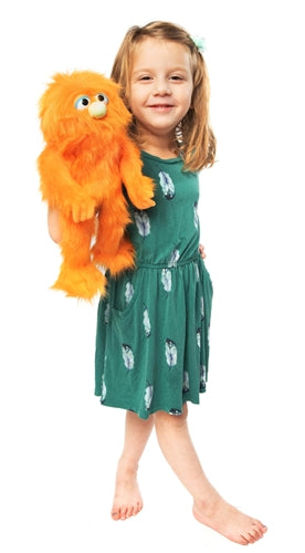 Silly Puppets Orange Monster 14"