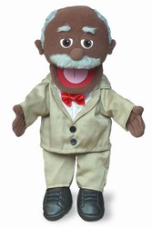Silly Puppets Pops Black Puppet 14"