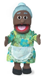 Silly Puppets Granny Black Puppet 14"