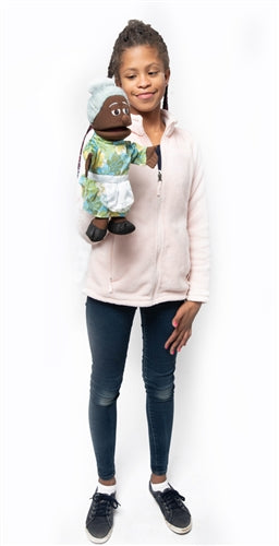 Silly Puppets Granny Black Puppet 14"