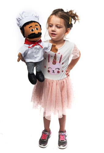 Silly Puppets Chef Luigi 14"