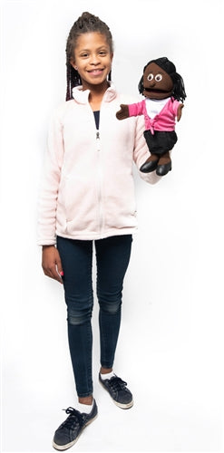 Silly Puppets Barbara Black Puppet 14"