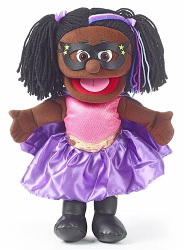 Silly Puppets Superhero Girl 14"