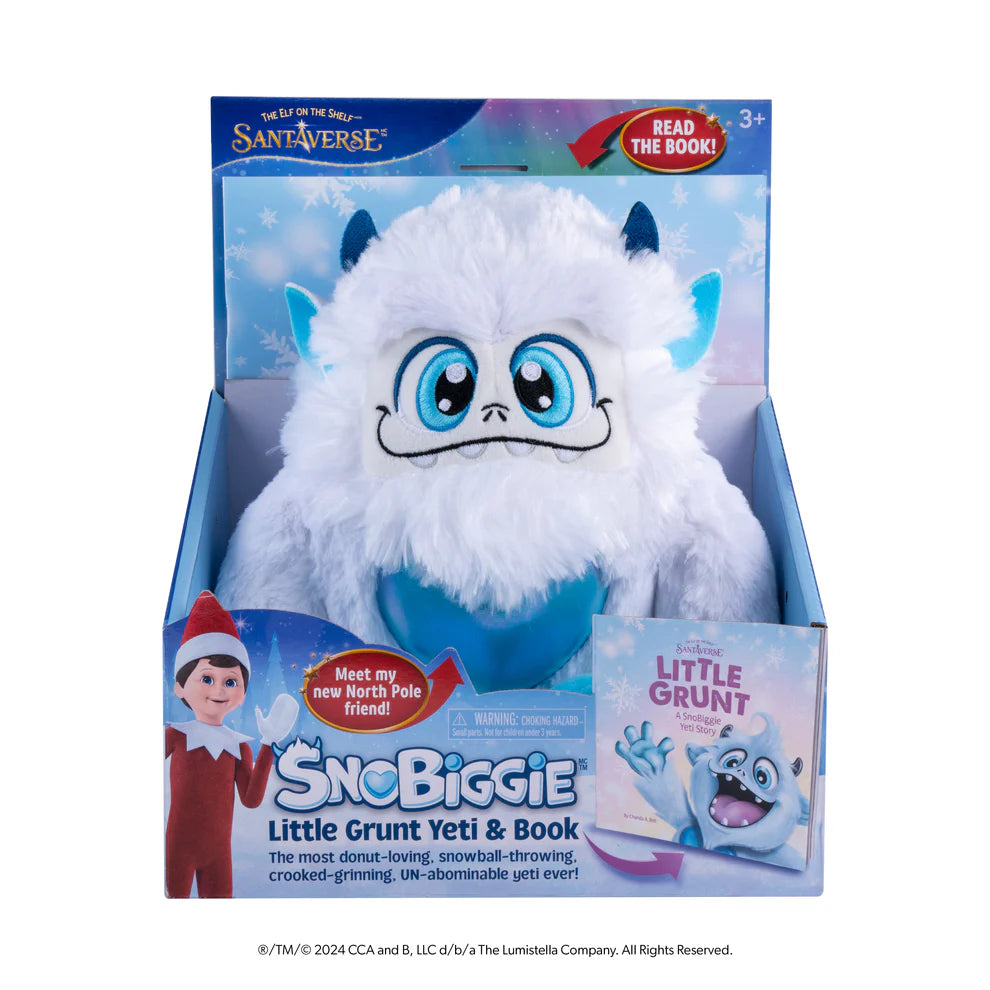Elf on the Shelf Santaverse Little Grunt Plush Yeti & Book