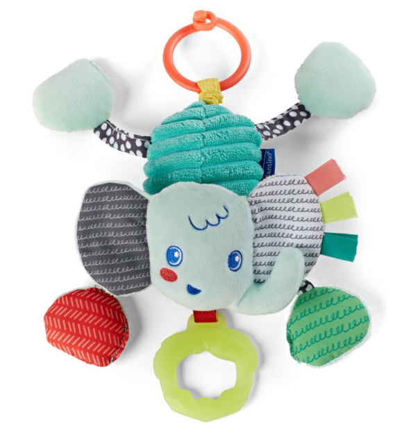 Elephant Jittery Pal Plush - Blue